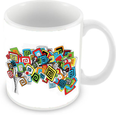 

Sleep Nature's SN-MG-2380 Ceramic Mug(350 ml), Multicolor