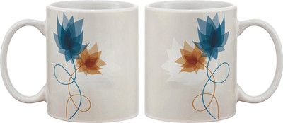 

Artifa Flowers Hugging Porcelain, Ceramic Mug(350 ml), Multicolor