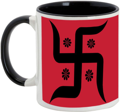 

AllUPrints Gifts For Diwali - May This Be The Best Deepawali For You And Family Ceramic Mug(325 ml), Black