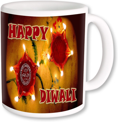 

PhotogiftsIndia Happy Diwali And Deepawali 012 Ceramic Mug(325 ml), Multicolor