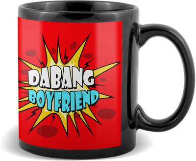 

SKY TRENDS Dabang Boyfriend Black coffee Ceramic Mug(320 ml)