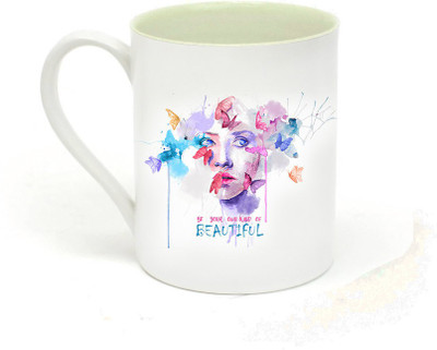 

Sowing Happiness PSMUG251 Ceramic Mug(350 ml), White