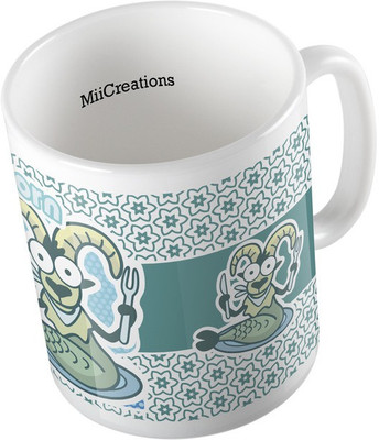 

MiiCreations Printed Zodiac Sign Capricorn Ceramic Mug(325 ml), Multicolor