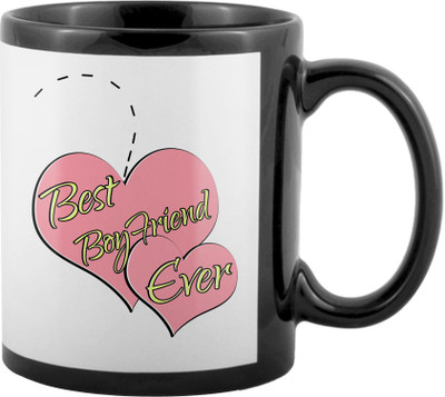

SKY TRENDS World's Best Gifts For Valentine Girlfriend Boyfriend Friend Husband Wife Anniversary & Birthday Design Code 106 Ceramic Mug(325 ml), Black
