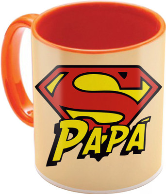 

SKY TRENDS Gift For Father's Day Dad/ Daddy/ Printed Ceramic Coffee Ceramic Mug(350 ml), Multicolor