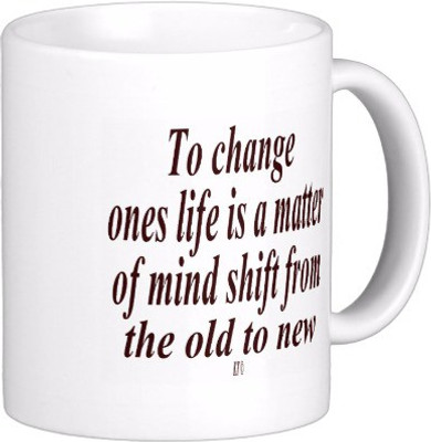 

Exoctic Silver Best Quoted Coffee 00059 Ceramic Mug(300 ml), Multicolor