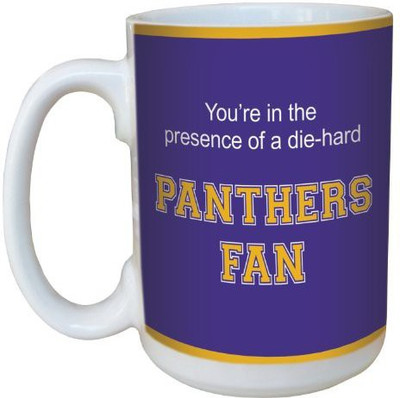 

Tree-Free Greetings Greetings lm44521 Panthers College Football Fan Ceramic with Full-Sized Handle, 15-Ounce Ceramic Mug(60 ml), Multicolor