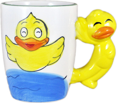

Babysid Collections Porcelain Animal Duck Porcelain Mug(150 ml), Multicolor