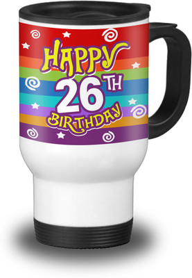 

SKY TRENDS Travel-Mug026 Aluminium Mug(600 ml), White
