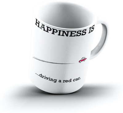 

Ucard Happiness Is2401 Bone China, Ceramic, Porcelain Mug(325 ml)