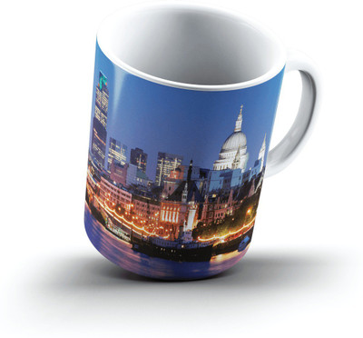 

Ucard London Skyline England2447 Bone China, Ceramic, Porcelain Mug(325 ml), Multicolor
