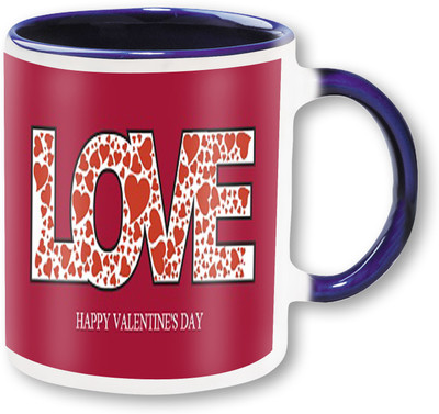 

PhotogiftsIndia Happy Valentine Day With Love.Jpg Ceramic Mug(325 ml), Multicolor