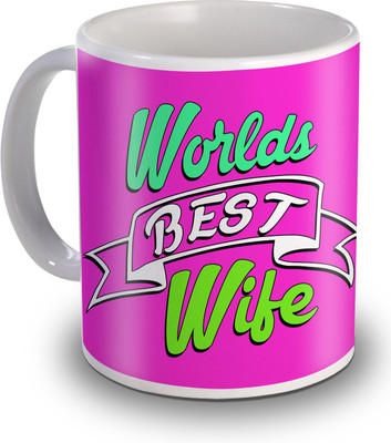 

SKY TRENDS Worlds Best Husband Gifts For Valentine Couple Ceramic Mug(350 ml), White