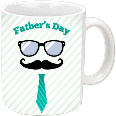 

Raj Laxmi Sweet N Funny Design Fathers day Wishes White Ceramic Mug(350 ml)