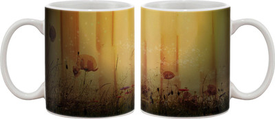 

Artifa Flowers And Wall Porcelain, Ceramic Mug(350 ml), Multicolor