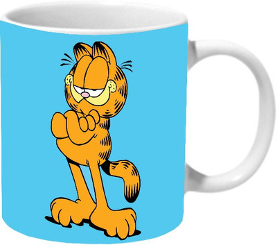

Mooch Wale Garfield Ceramic Mug(325 ml), Multicolor