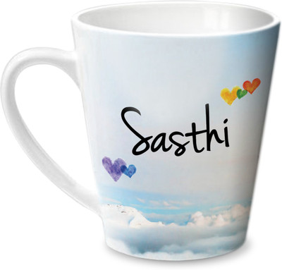 

Hot Muggs Simply Love You Sasthi Conical Ceramic Mug(350 ml)