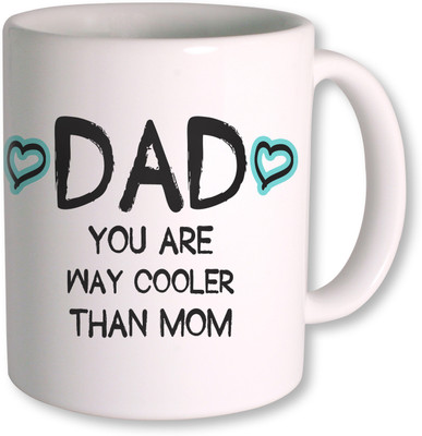 

PhotogiftsIndia Dad is Cooler Coffee Ceramic Mug(350 ml), White