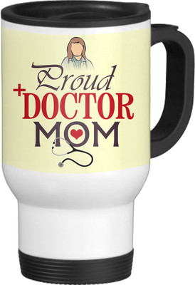 

Tied Ribbons Proud Doctor Mom White-Travel Ceramic Mug(600 ml)