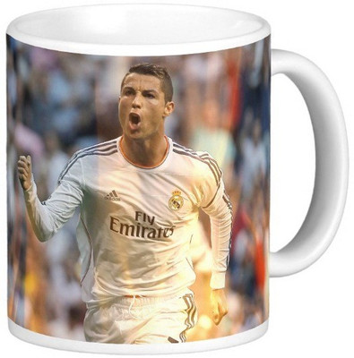 

Exoctic Silver Cristiano Ronaldo Collection 011 Ceramic Mug(300 ml), Multicolor