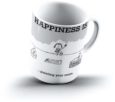 

Ucard Happiness Is1103 Bone China, Ceramic, Porcelain Mug(325 ml)