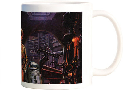 

Rangeele Inkers Stars Wars painting Ceramic Mug(300 ml), Multicolor