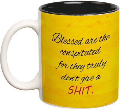 Prithish Blessed are the Conspitated Ceramic Mug(330 ml), Multicolor
