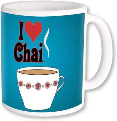 

PhotogiftsIndia I Love Chai Ceramic Mug(325 ml)
