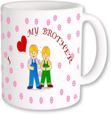 

PhotogiftsIndia Best Gift For Brother Ceramic Mug(325 ml), Multicolor