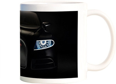 

Rangeele Inkers Bugatti Black Car Ceramic Mug(300 ml), Multicolor