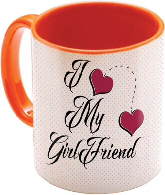 

SKY TRENDS Wonderful & Best Valentine Orange Gift For GirlFriend,Boyfriend,Husband,Wife,Friend Design Cod 077 Ceramic Mug(325 ml)