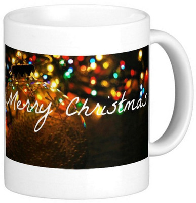 

Exoctic Silver Merry Christmas Ho ho ho 08 Ceramic Mug(300 ml), Multicolor