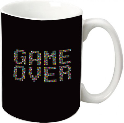 

Maison N Mode Game Over Coffee Ceramic Mug(330 ml), Multicolor