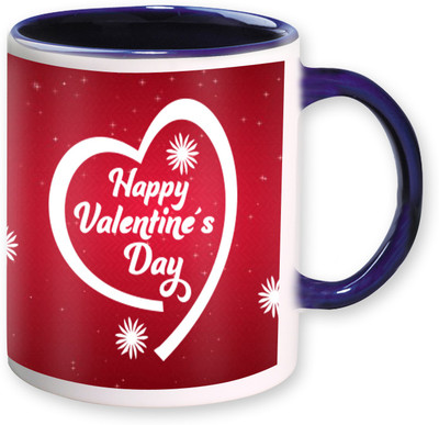 

Heyworlds happy valentine day gifts 03 Ceramic Mug(325 ml), Multicolor