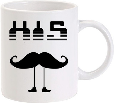 40% OFF on Lolprint His Moustache Ceramic Coffee Mug(325 ml) 40% OFF on Lolprint His Moustache Ceramic Coffee Mug(325 ml)