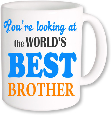 

PhotogiftsIndia Worlds Best Brother Ceramic Mug(325 ml), Multicolor