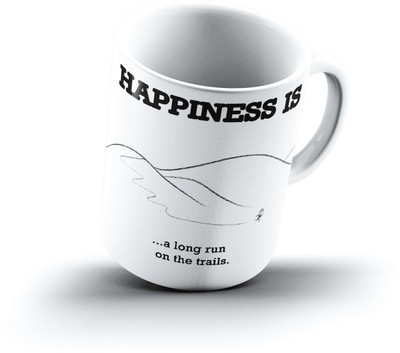

Ucard Happiness Is1302 Bone China, Ceramic, Porcelain Mug(325 ml), Multicolor