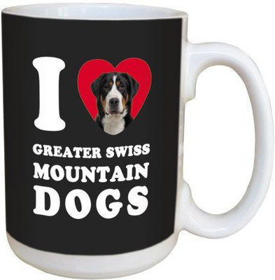 

Tree Free Free Greetings LM45062 I Heart Greater Swiss Mountain Dogs Ceramic with Full-Sized Handle, 15-Ounce Ceramic Mug(60 ml), Multicolor