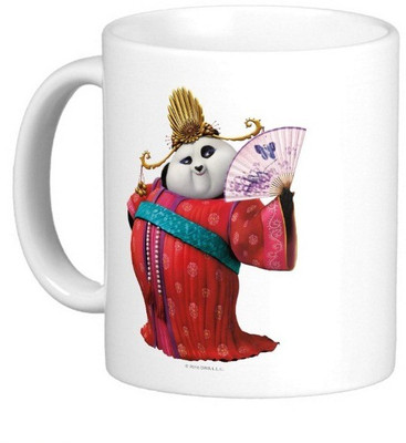 

Exoctic Silver Kung Fu Panda 27 Ceramic Mug(300 ml), Multicolor