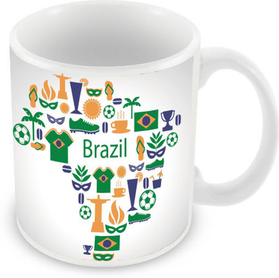 

Sleep Nature's SN-MG-1403 Ceramic Mug(350 ml), Multicolor
