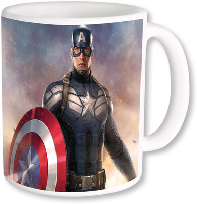 

Heyworlds captain america 05 Ceramic Mug(325 ml), Multicolor