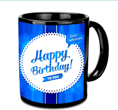 

Raj Laxmi best wishes b'day black Ceramic Mug(350 ml)