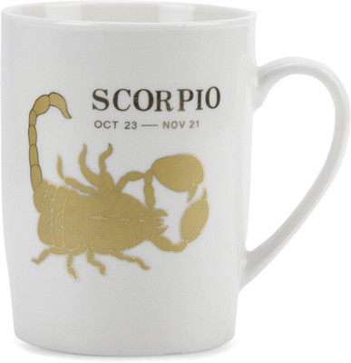 

Stationery House 1414 Scorpio Bone China Mug(250 ml), White