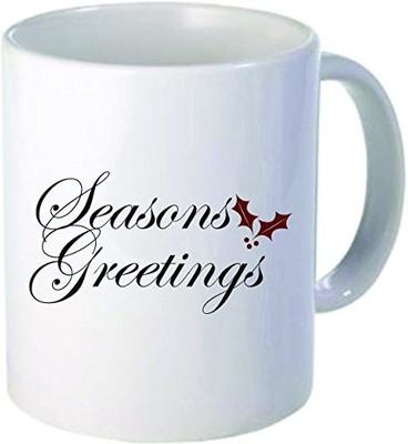 

Rikki Knight LLC Knight Seasons Greetings Holiday Style 11 oz Ceramic Coffee Cup Ceramic Mug(60 ml), Multicolor