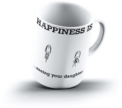 

Ucard Happiness Is2271 Bone China, Ceramic, Porcelain Mug(325 ml)
