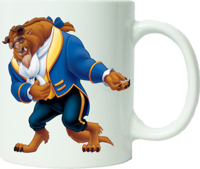 

Maison N Mode Beauty And The Beast Coffee Ceramic Mug(330 ml), Multicolor