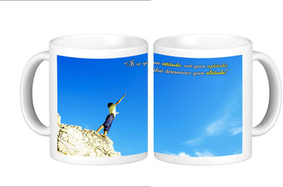 

Shopmillions Your Attitude Ceramic Mug(300 ml), Multicolor
