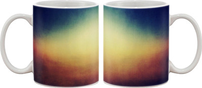 

Artifa Blurred Colours Design Porcelain, Ceramic Mug(350 ml), Multicolor