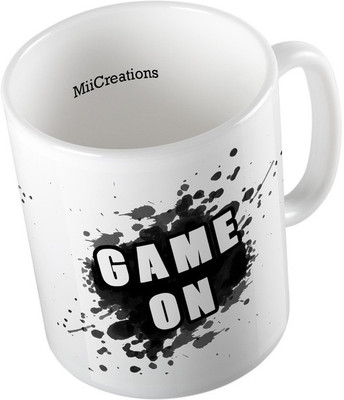 

MiiCreations Printed Game On Ceramic Mug(325 ml), Multicolor