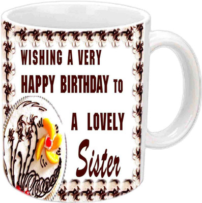 

Raj Laxmi b'day wishes brown qoute white Ceramic Mug(350 ml)